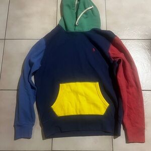 Polo Ralph Lauren Multicolor Hoodie with Yellow Pocket